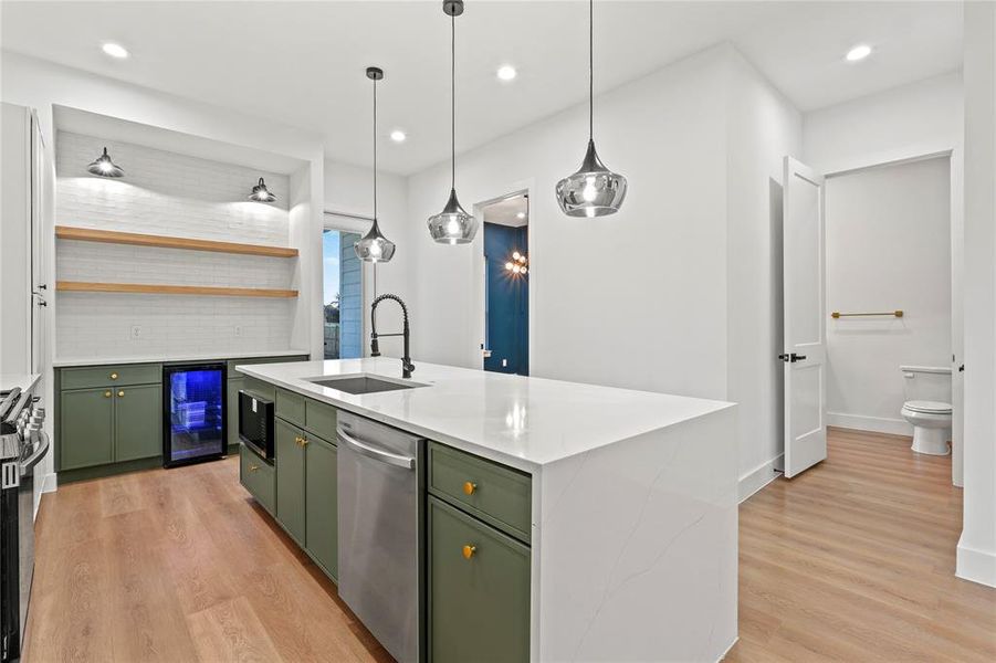 Furnished interior view inside a new home in , Dallas (Image 11).