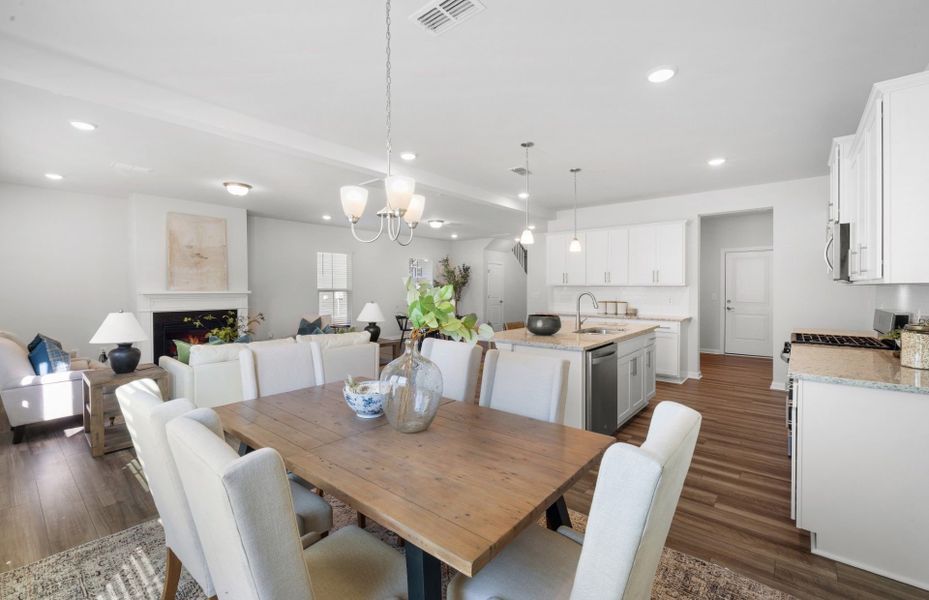 Furnished interior view inside a new home in Providence Oaks, Fuquay Varina (Image 11). Furnished interior view inside a new home in Providence Oaks, Fuquay Varina (Image 11).