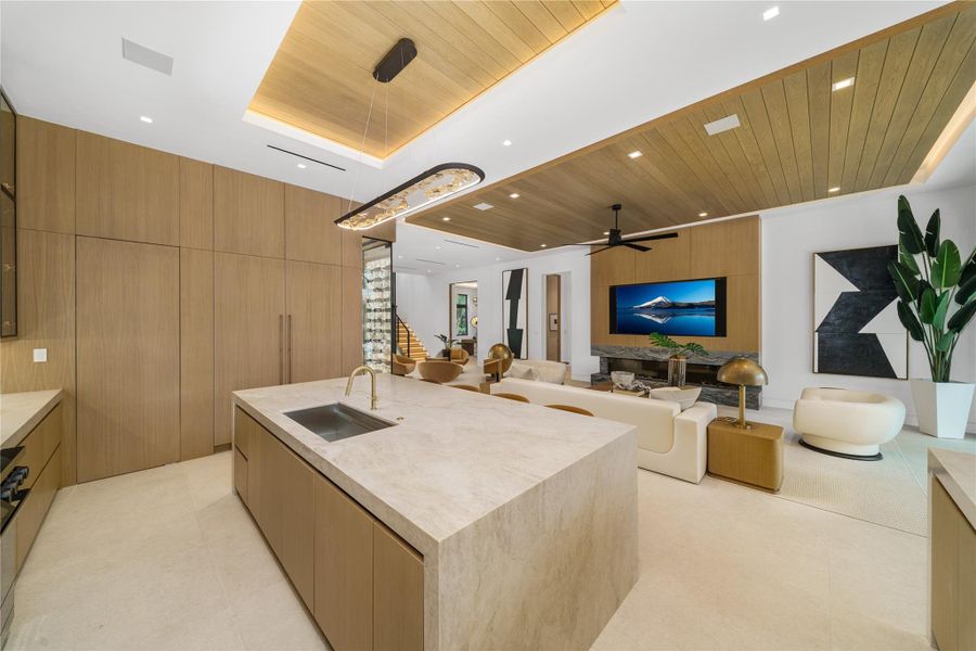 Furnished interior view inside a new home in , Ocean Ridge (Image 79).