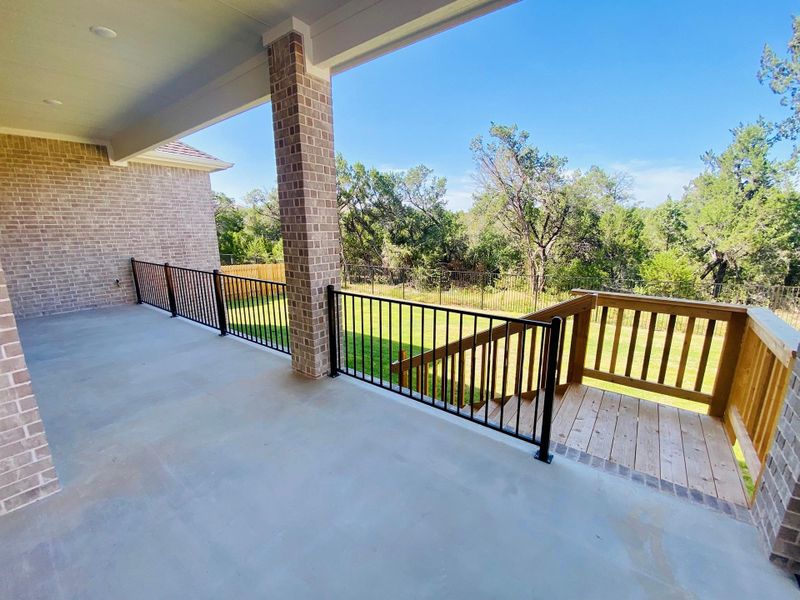 Rear Covered Patio & Private Backyard