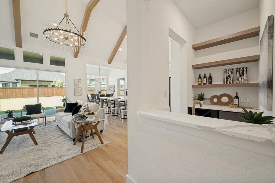 Furnished interior view inside a new home in , Prosper (Image 4).