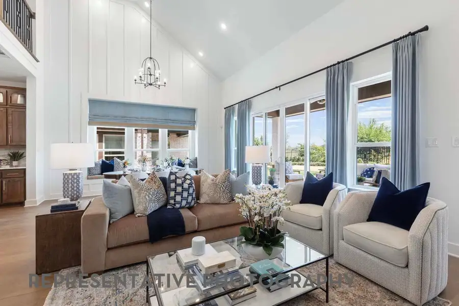 Furnished interior view inside a new home in Elyson, Katy (Image 13).