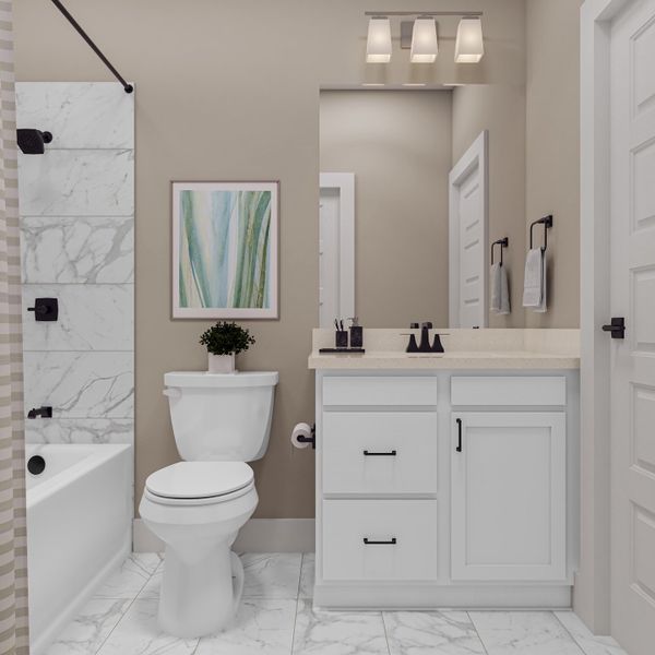 Furnished interior view inside a new home in Trillium, Richmond (Image 24).