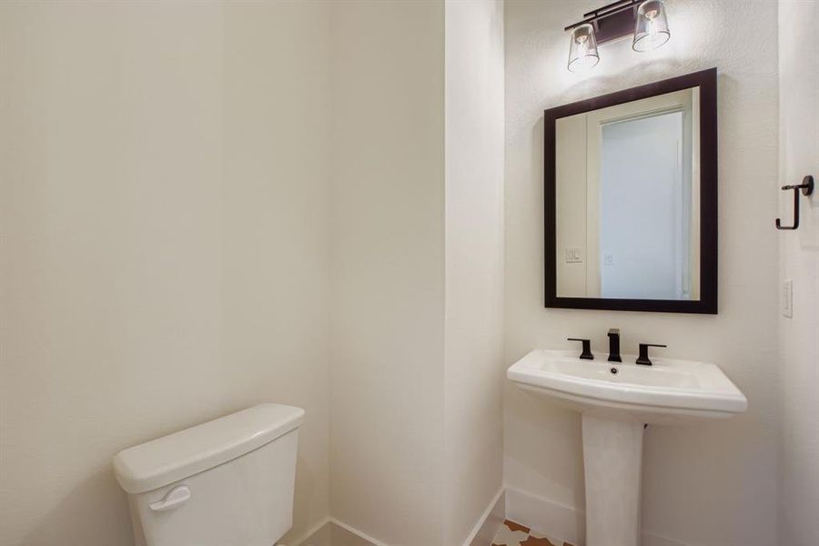 Bathroom with toilet Bathroom with toilet