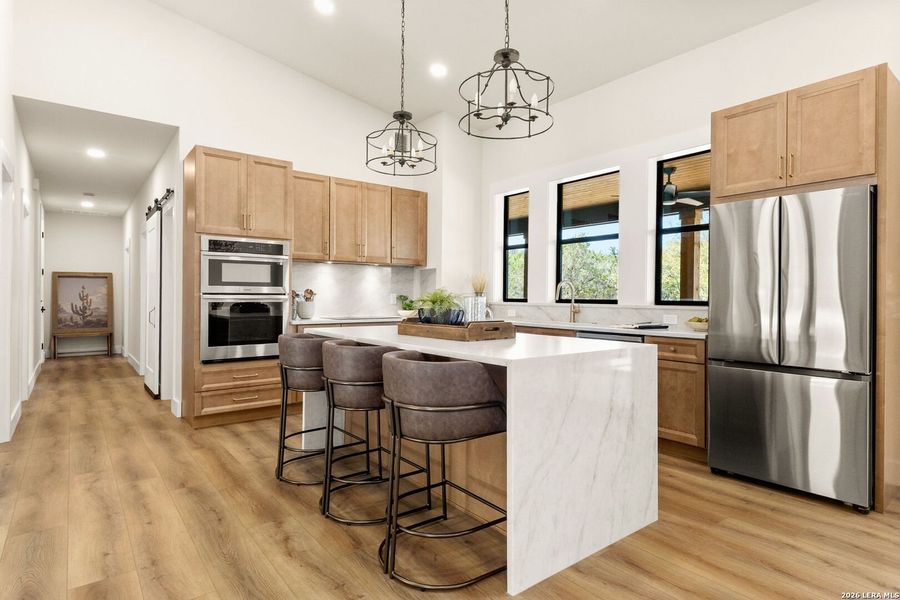 Furnished interior view inside a new home in , New Braunfels (Image 9).