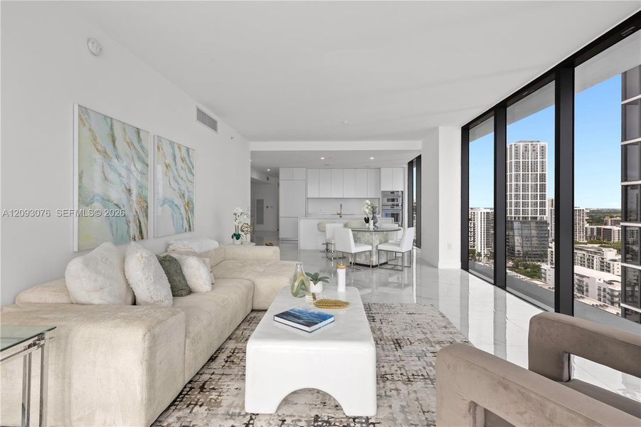 Furnished interior view inside a new home in Aria Reserve, Miami (Image 43).