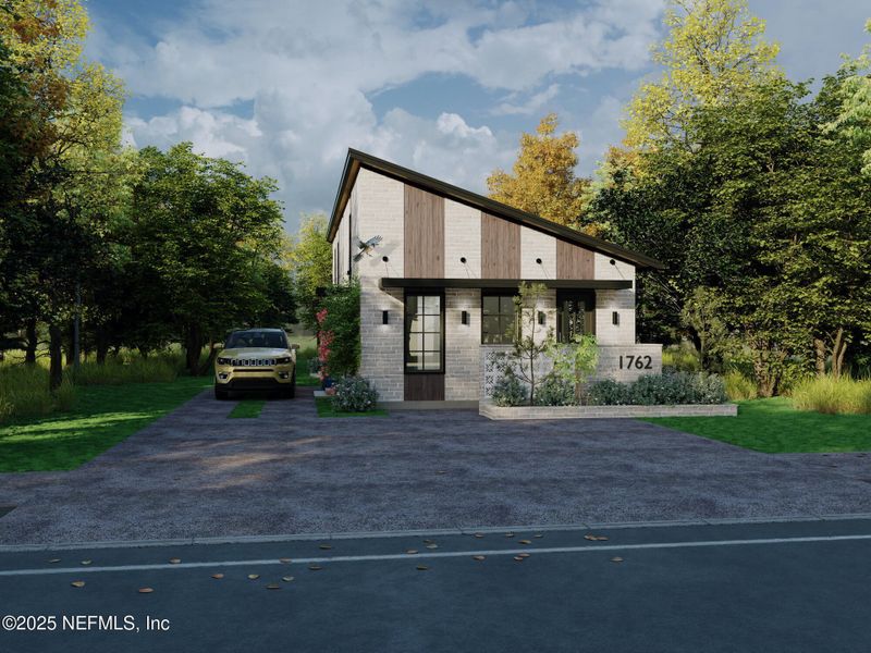 Front exterior of a new home in , Jacksonville, FL, highlighting curb appeal (Image 26).