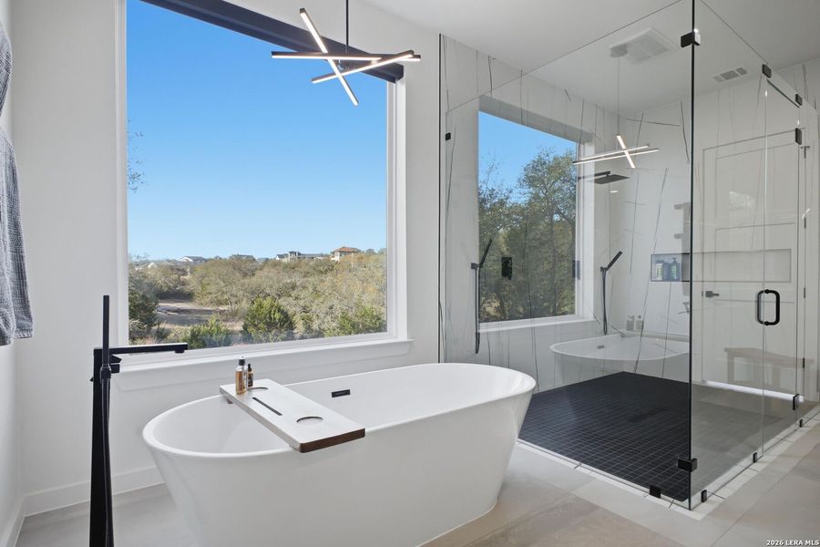 Furnished interior view inside a new home in , San Antonio (Image 47).