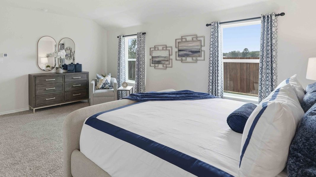 Representative furnished interior of a home built from the Justin by D.R. Horton in Blaire Lake, Tyler (Image 19). Representative furnished interior of a home built from the Justin by D.R. Horton in Blaire Lake, Tyler (Image 19).