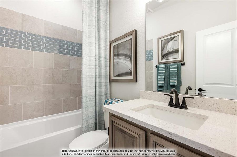 Furnished interior view inside a new home in Parks at Panchasarp Farms, Burleson (Image 9).