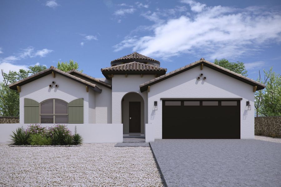 Representative exterior photo of a completed home built from the Scottsdale by LEH. Homes in Garden Park Unit 4, El Paso, TX (Image 1). Representative exterior photo of a completed home built from the Scottsdale by LEH. Homes in Garden Park Unit 4, El Paso, TX (Image 1).