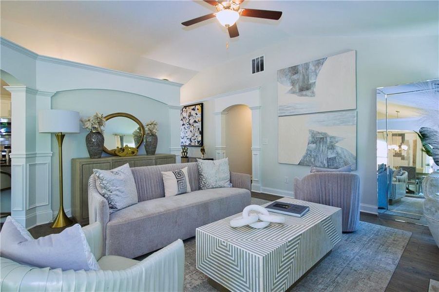 Furnished interior view inside a new home in , Covington (Image 33). Furnished interior view inside a new home in , Covington (Image 33).