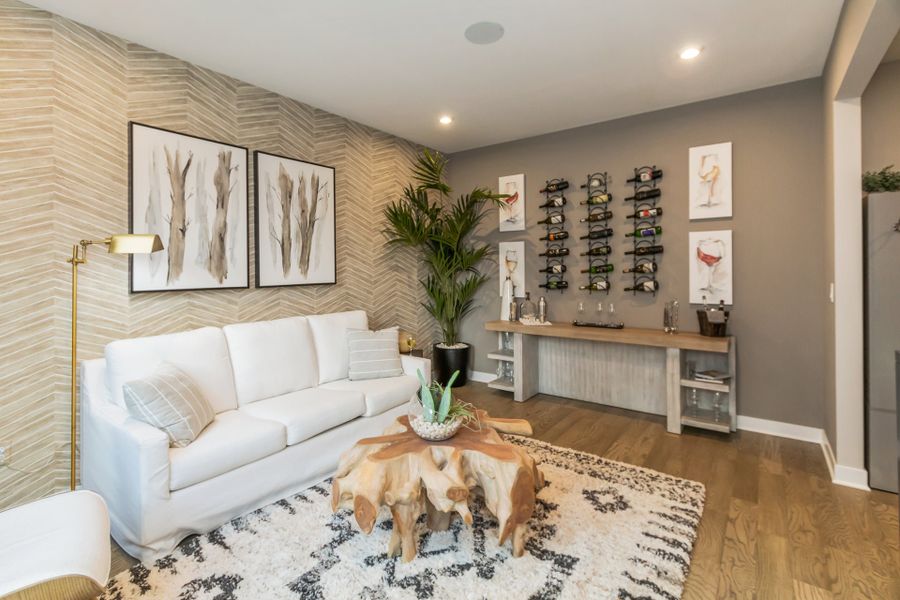 Representative furnished interior of a home built from the Wyatt by Fischer Homes in Twin Lakes, Hoschton (Image 59).