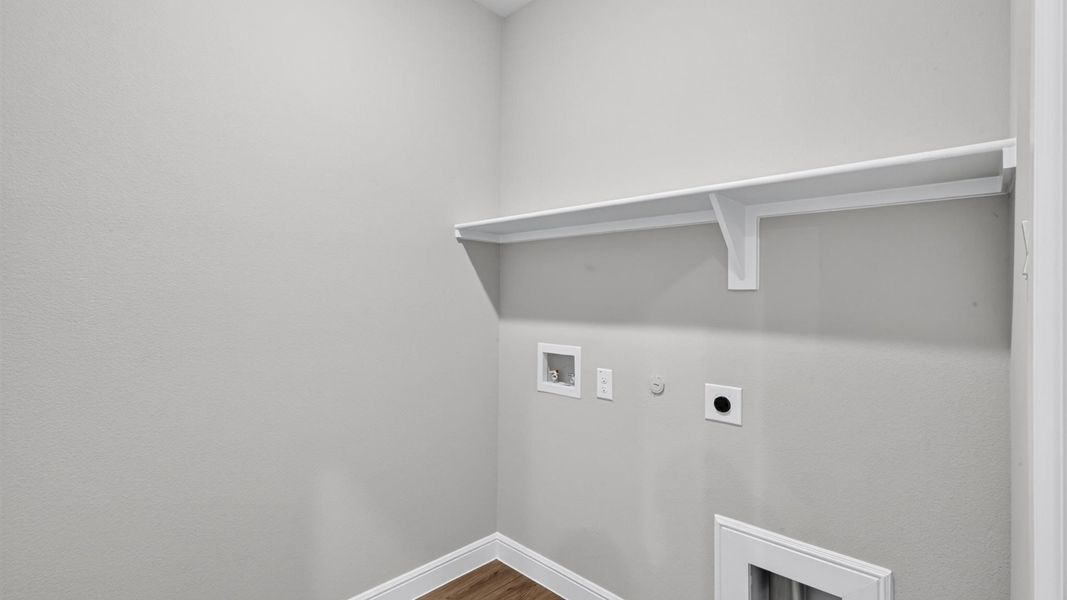 Representative unfurnished interior of a home built from the Basswood by D.R. Horton in Treeline, Justin (Image 38). Representative unfurnished interior of a home built from the Basswood by D.R. Horton in Treeline, Justin (Image 38).