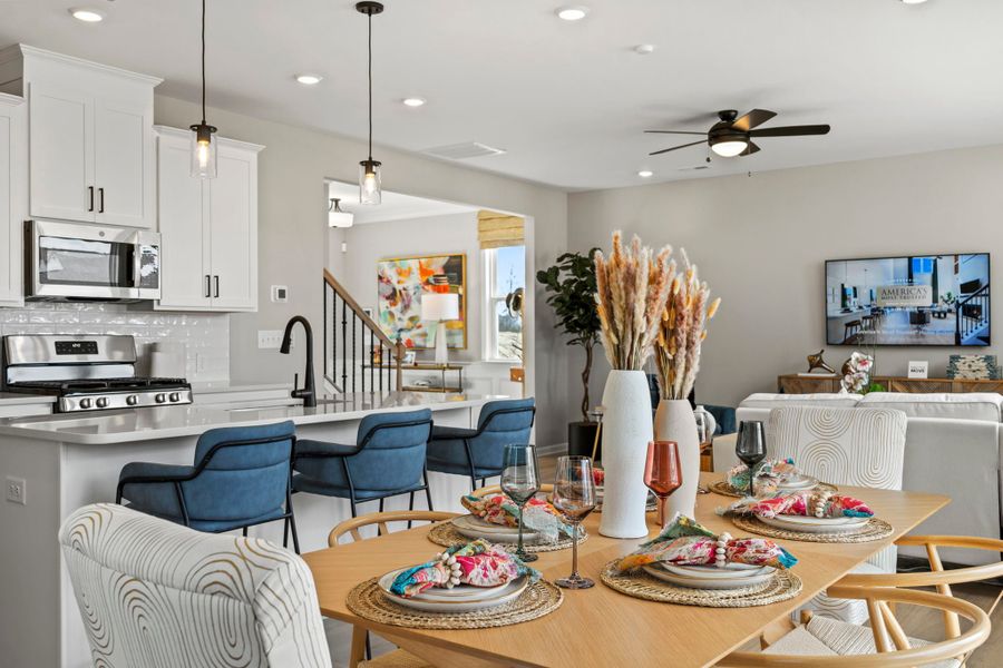 Furnished interior view inside a new home in The Coves on Lake Wylie, Charlotte (Image 8).