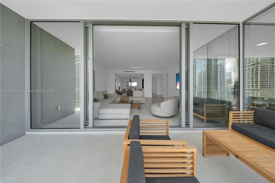 Furnished interior view inside a new home in Aston Martin Residences, Miami (Image 44).
