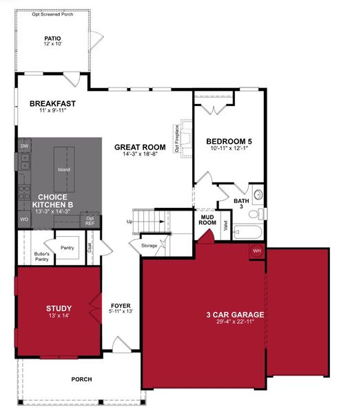 2D floor plan layout of this home in Stonewood Estates, Durham, NC (Image 2). 2D floor plan layout of this home in Stonewood Estates, Durham, NC (Image 2).