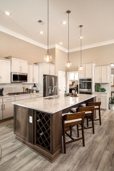 Representative furnished interior of a home built from the The Goldenrod by Chesapeake Homes in Waterbridge, Myrtle Beach (Image 14). Representative furnished interior of a home built from the The Goldenrod by Chesapeake Homes in Waterbridge, Myrtle Beach (Image 14).