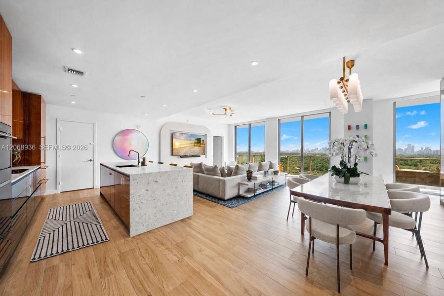 Furnished interior view inside a new home in Mr. C Residences, Miami (Image 6). Furnished interior view inside a new home in Mr. C Residences, Miami (Image 6).