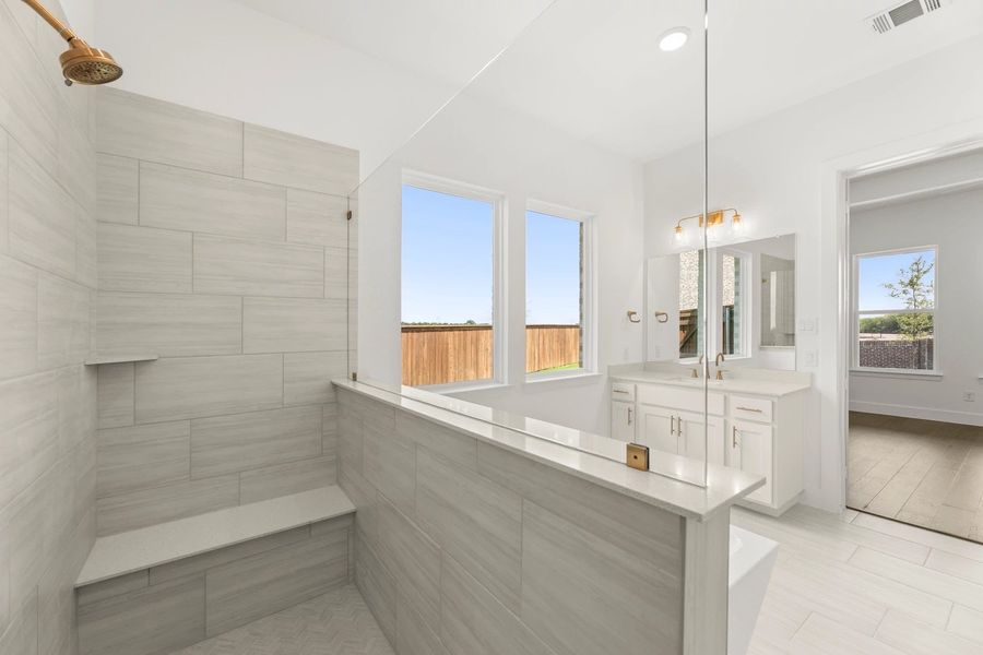 Primary Bathroom featuring the Serene Collection Primary Bathroom featuring the Serene Collection