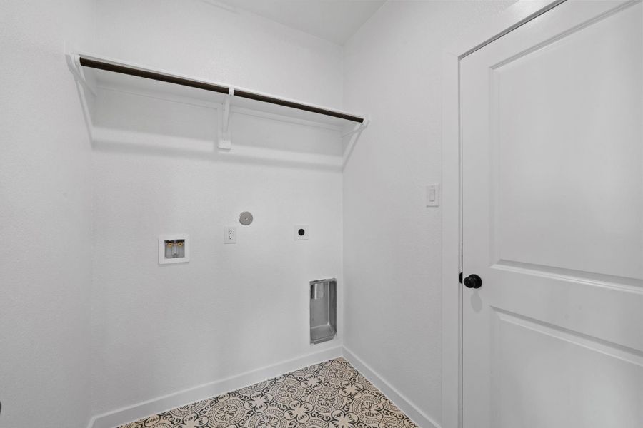 Decorative all electric utility room. Decorative all electric utility room.