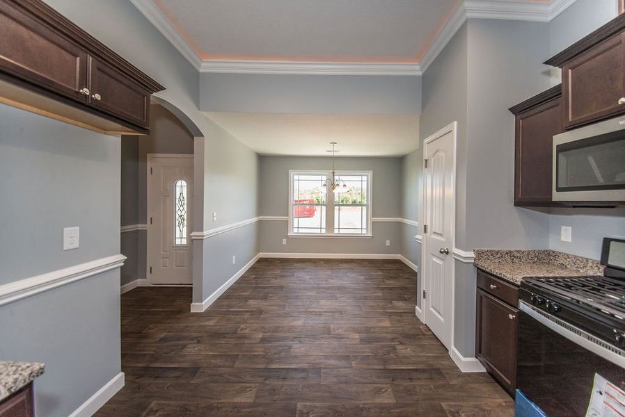 Representative furnished interior of a home built from the Jackson by Enchanted Homes in Ballentine Ridge, Lyman (Image 8).