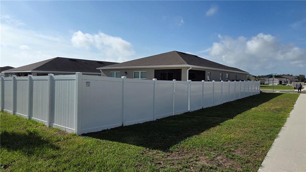 Exterior details and patio area of a home in Seasons at Heritage Square, Haines City (Image 2). Exterior details and patio area of a home in Seasons at Heritage Square, Haines City (Image 2).