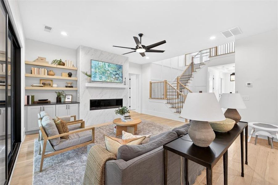 Furnished interior view inside a new home in Town Farms, Peachtree Corners (Image 46).