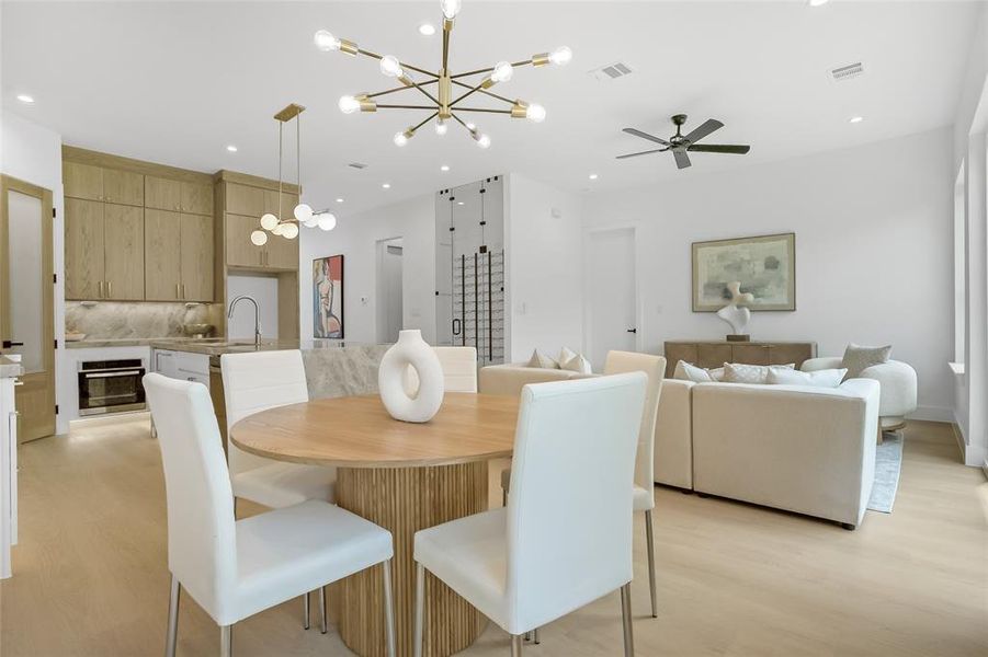 Furnished interior view inside a new home in , Dallas (Image 11).