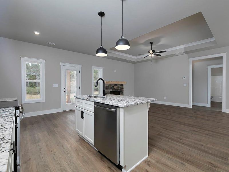 Furnished interior view inside a new home in , Dallas (Image 13).