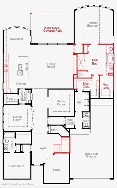 2D floor plan layout of this home in Pomona, Manvel, TX (Image 3).