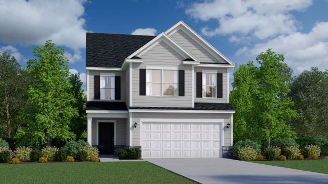 Representative exterior photo of a completed home built from the Palm by Veranda Homes in Victorywoods Village, Columbia, SC (Image 4).