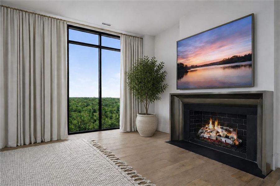 Furnished interior view inside a new home in The Dillon Buckhead, Atlanta (Image 27). Furnished interior view inside a new home in The Dillon Buckhead, Atlanta (Image 27).