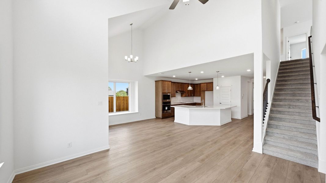 Furnished interior view inside a new home in Oaks at San Gabriel, Georgetown (Image 28).