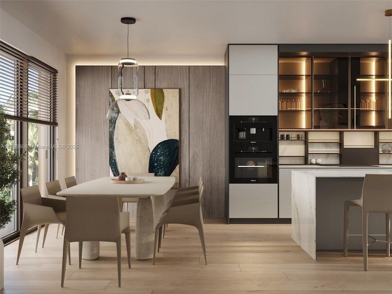 Furnished interior view inside a new home in , Miami Beach (Image 6).
