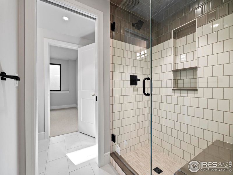 Shared 3/4 Shower - Jack and Jill (Basement)