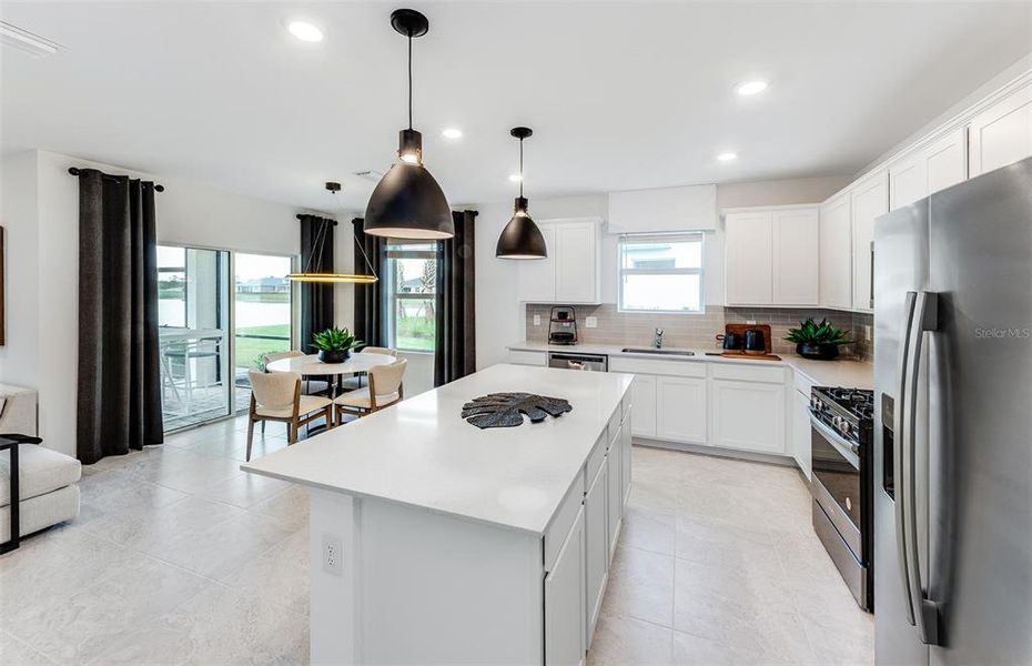 Furnished interior view inside a new home in Lakespur Wellen Park, Venice (Image 11). Furnished interior view inside a new home in Lakespur Wellen Park, Venice (Image 11).