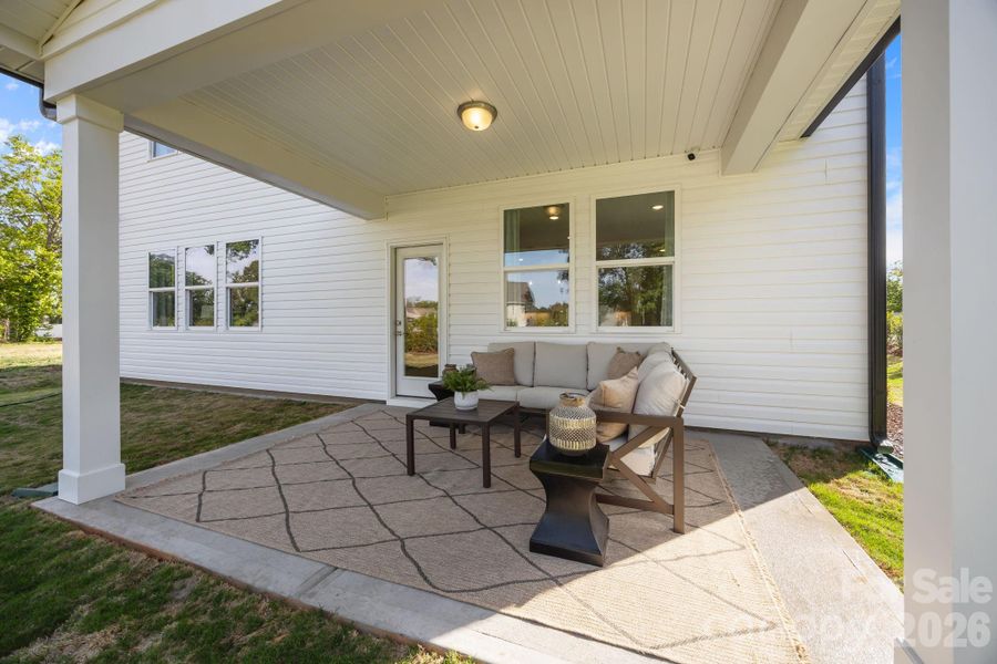 Exterior details and patio area of a home in Windgate, Mooresville (Image 4).