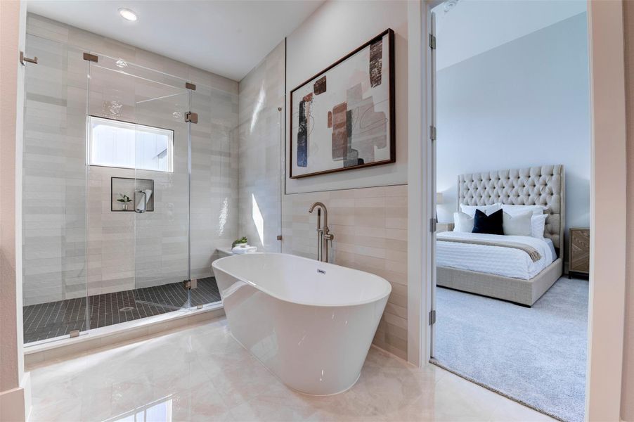 Furnished interior view inside a new home in , Houston (Image 40).