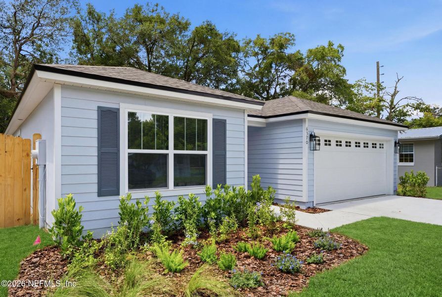Front exterior of a new home in , Jacksonville, FL, highlighting curb appeal (Image 23). Front exterior of a new home in , Jacksonville, FL, highlighting curb appeal (Image 23).