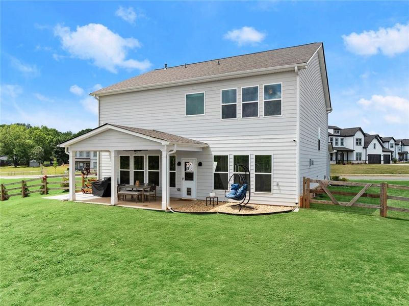 Exterior details and patio area of a home in , Dacula (Image 31).