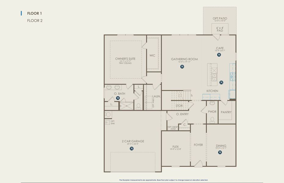 Braddock Floor Plan, Quick Move-In Home, Floor 1