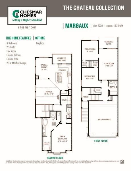 2D floor plan layout of this home in Kresston 50's, Montgomery, TX (Image 5).