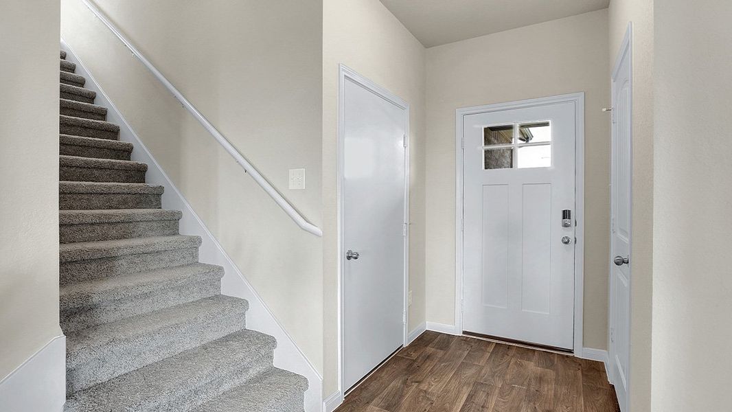 Representative unfurnished interior of a home built from the The Roosevelt by D.R. Horton in Southgrove, Kyle (Image 22). Representative unfurnished interior of a home built from the The Roosevelt by D.R. Horton in Southgrove, Kyle (Image 22).