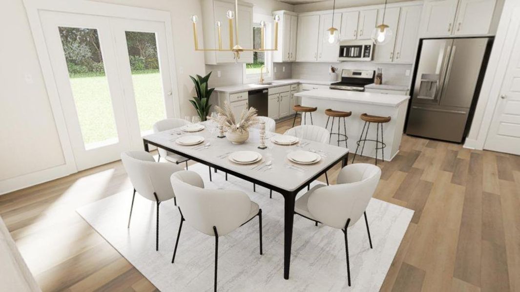 Furnished interior view inside a new home in Havenbrooke, Kernersville (Image 6).
