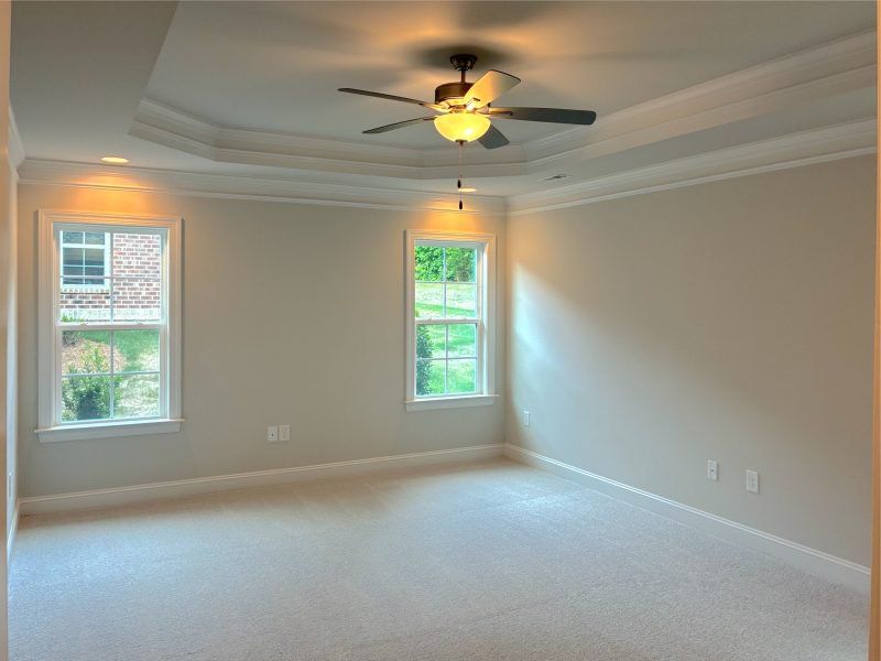 Spacious, unfurnished interior of a new home in Weybridge, Burlington (Image 19). Spacious, unfurnished interior of a new home in Weybridge, Burlington (Image 19).