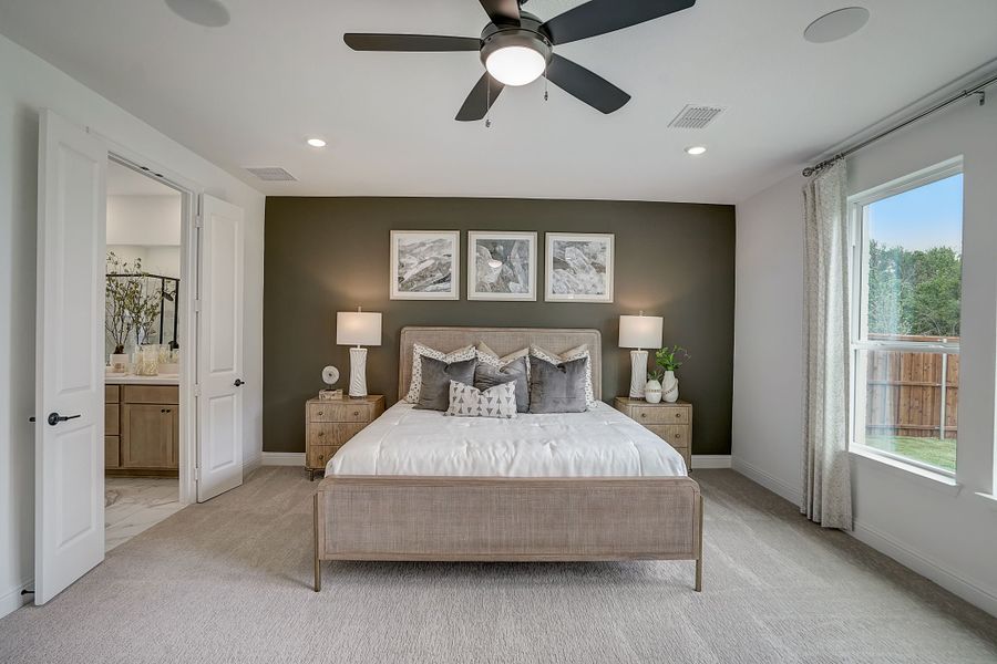 Furnished interior view inside a new home in Cross Creek Meadows, Celina (Image 8). Furnished interior view inside a new home in Cross Creek Meadows, Celina (Image 8).