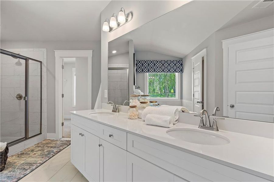 Furnished interior view inside a new home in Copperfield, Locust Grove (Image 22).