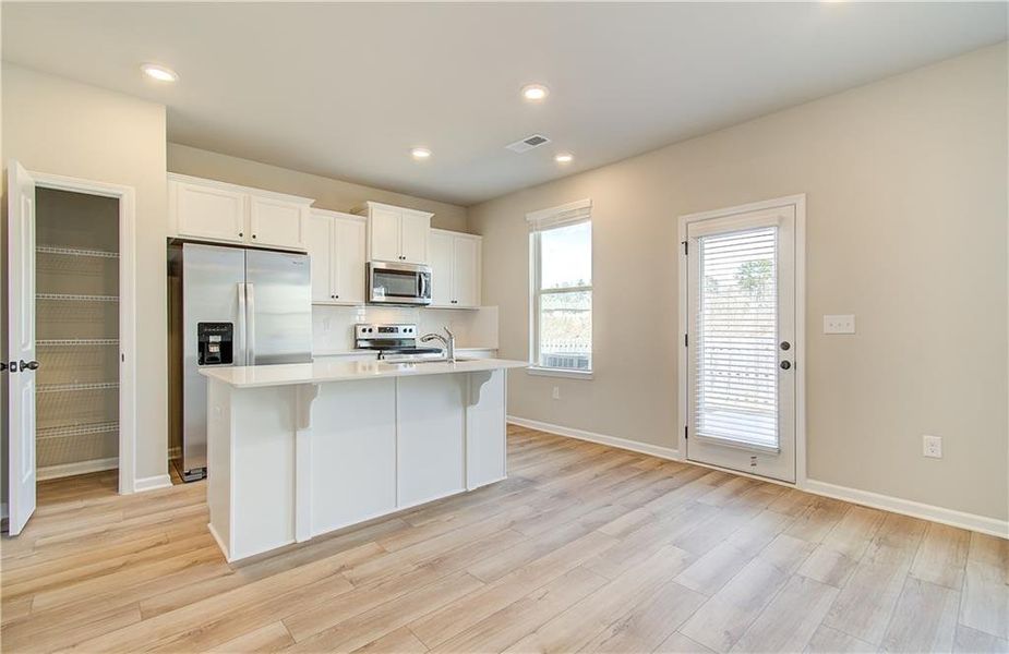 Furnished interior view inside a new home in Towne Center, Hampton (Image 7). Furnished interior view inside a new home in Towne Center, Hampton (Image 7).