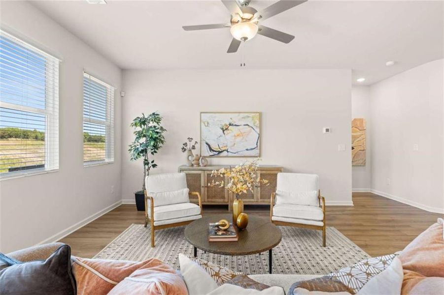 Furnished interior view inside a new home in Hillbrooke Preserve, Conyers (Image 14).